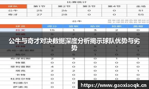 公牛与奇才对决数据深度分析揭示球队优势与劣势